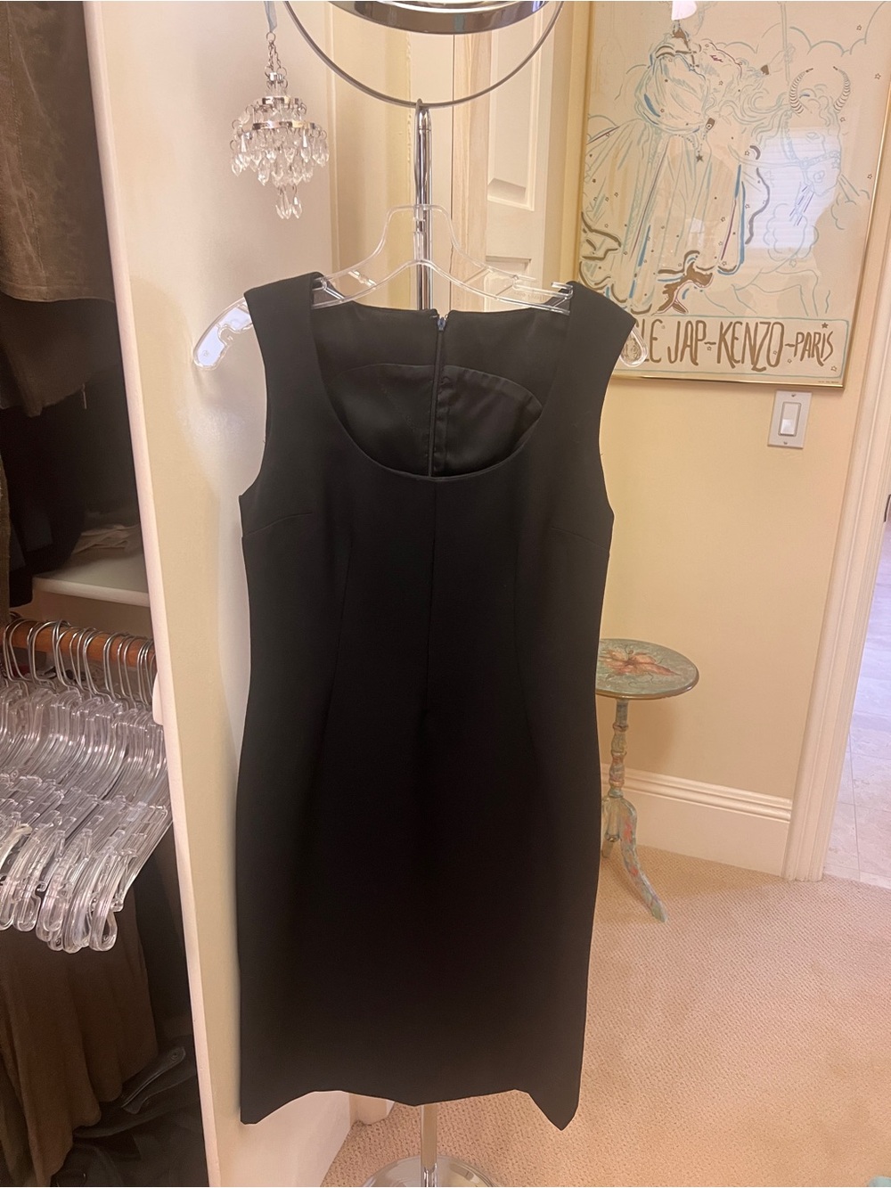 Dolce & Gabbana Black Sleeveless Sheath Dress